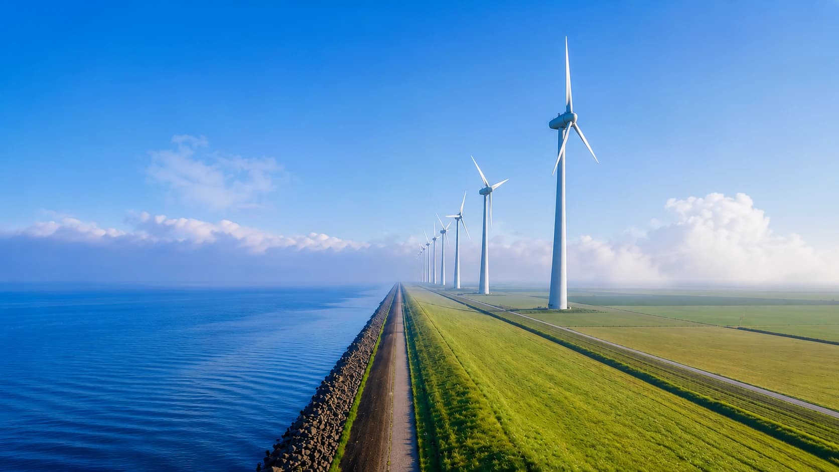 Wind turbine background